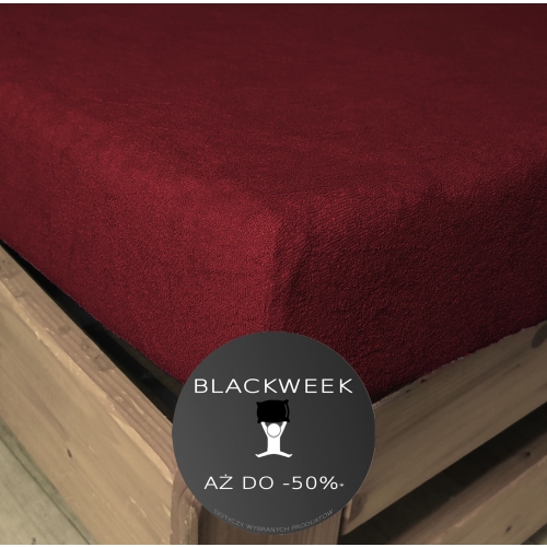 blackweek prześcieradło frotte